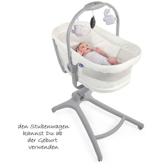 Chicco Bassinet, high chair, armchair Baby Hug 4 in 1 Air - White Snow