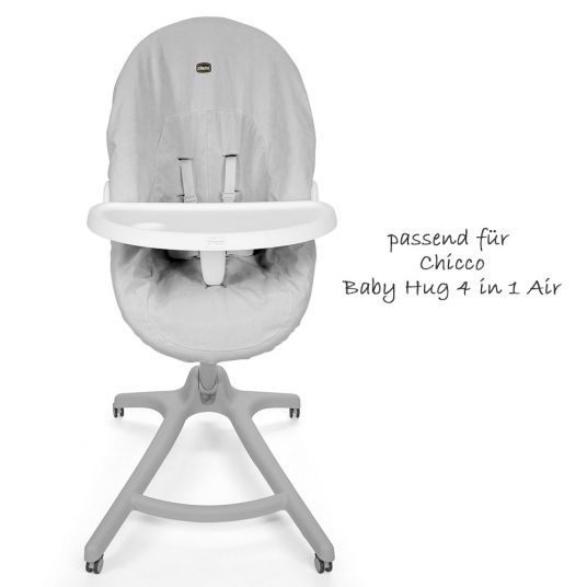 Chicco Tablett & Sitzbezug Mahlzeitset für Baby Hug 4 in 1 Air - Neutral