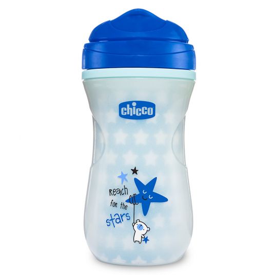 Chicco Drinking cup Shiny Cup 200 ml - glows in the dark - Blue