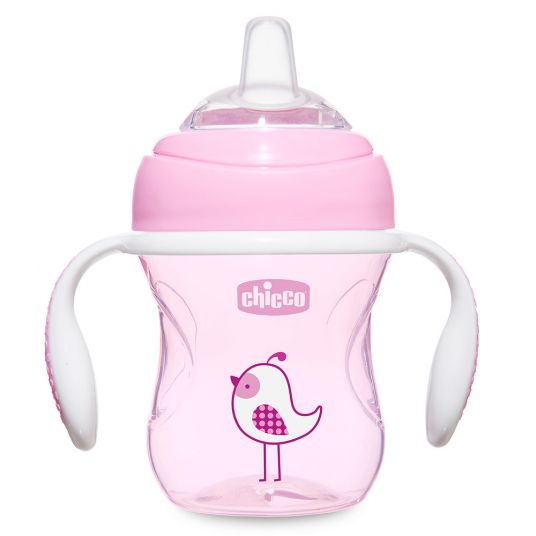 Chicco Transition Cup sippy cup with silicone spout 200 ml - Pink