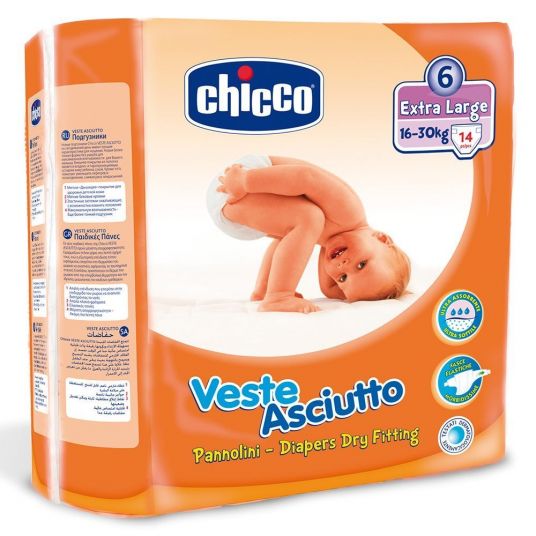 Chicco Windel 14er Pack - Veste Asciutto XL - Gr. 6