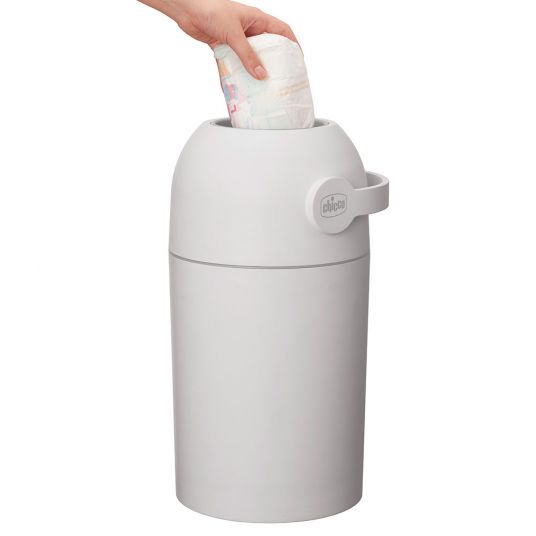 Chicco Diaper pail Odour Off - for conventional garbage bags - Grey