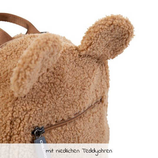 Childhome Kinderrucksack My First Bag - Teddy - Braun