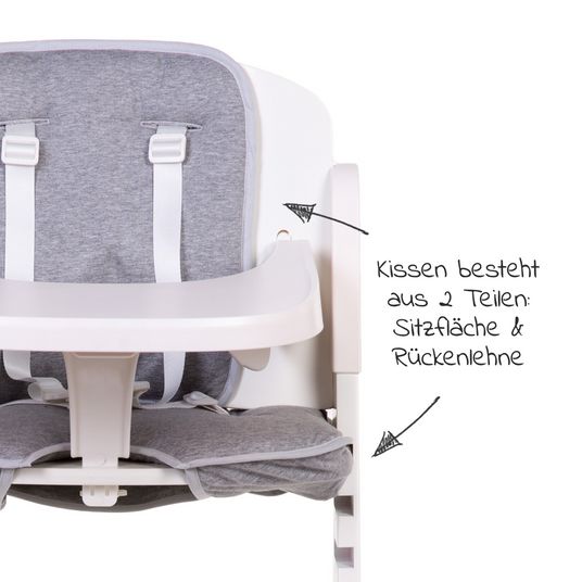 Childhome Sitzverkleinerer / Sitzkissen für Hochstuhl Evosit - Grau