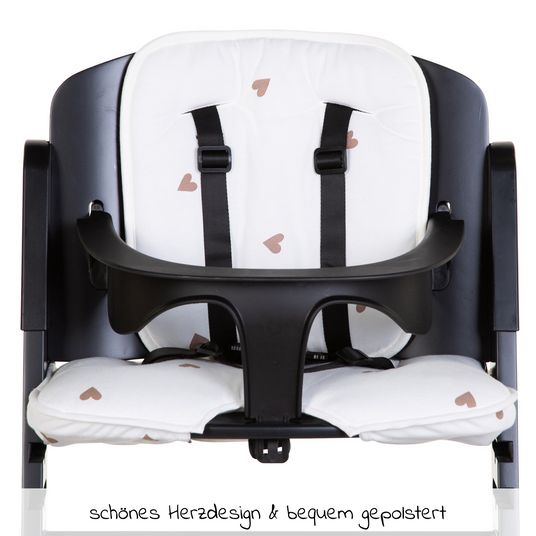Childhome Sitzverkleinerer / Sitzkissen für Hochstuhl Evosit - Hearts