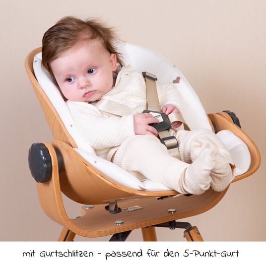 Childhome Sitzverkleinerer / Sitzkissen für Neugeborenen-Sitz Evolu - Jersey - Hearts