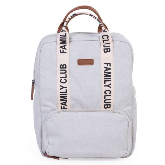 Childhome Wickelrucksack Family Club - Signature - Offwhite