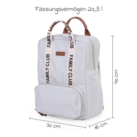 Childhome Zaino fasciatoio Family Club - Signature - Offwhite