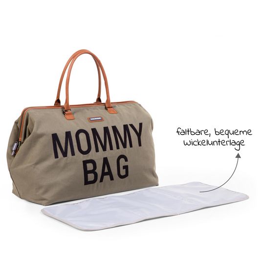 Childhome Wickeltasche Mommy Bag - Canvas - Kaki