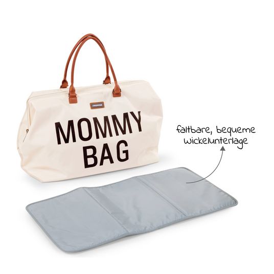 Childhome Wickeltasche Mommy Bag - Altweiß / Schwarz