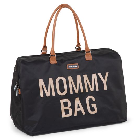 Childhome Borsa fasciatoio Mommy Bag - Nero / Oro