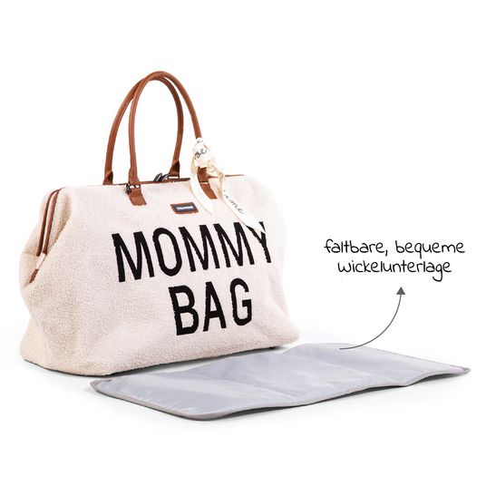Childhome Changing bag Mommy Bag - Teddy - Ecru