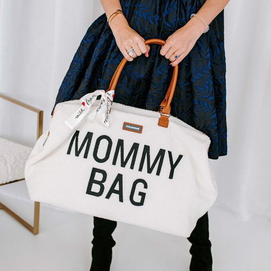 Childhome Changing bag Mommy Bag - Teddy - Ecru