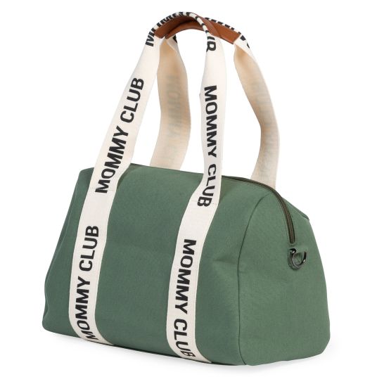 Childhome Borsa fasciatoio Mommy Club - Tela firmata - Verde