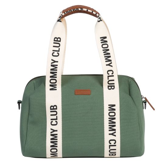 Childhome Borsa fasciatoio Mommy Club - Tela firmata - Verde