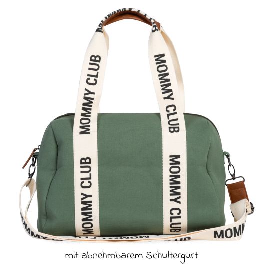 Childhome Mommy Club changing bag - Signature Canvas - Green