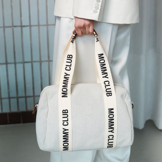 Childhome Mommy Club changing bag - Signature Canvas - Offwhite