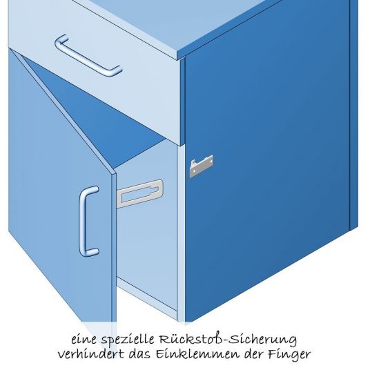coona Schrank- & Schubladensicherung mit Einklemmschutz - 2er Pack