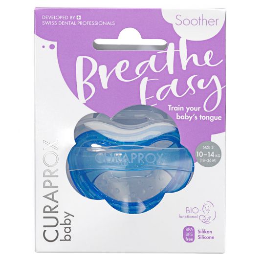 Curaprox Pacifier Biofunktional Single - Silicone 18-36 M - Blue