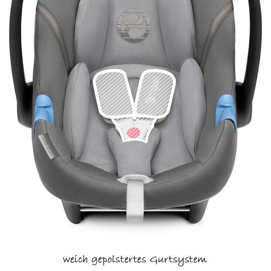 Cybex Baby seat Aton M i-Size - Manhattan Grey Mid Grey