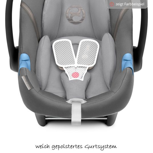 Cybex Baby seat Aton M i-Size - Pepper Black Dark Grey