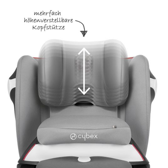 Cybex Child seat Juno M-Fix - Manhattan Grey Mid Grey
