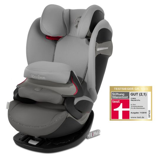 Cybex Child seat Pallas S-Fix - Manhattan Grey Mid Grey