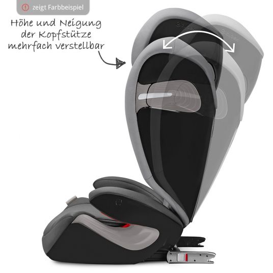 Cybex Kindersitz Solution S-Fix - Lavastone Black Black