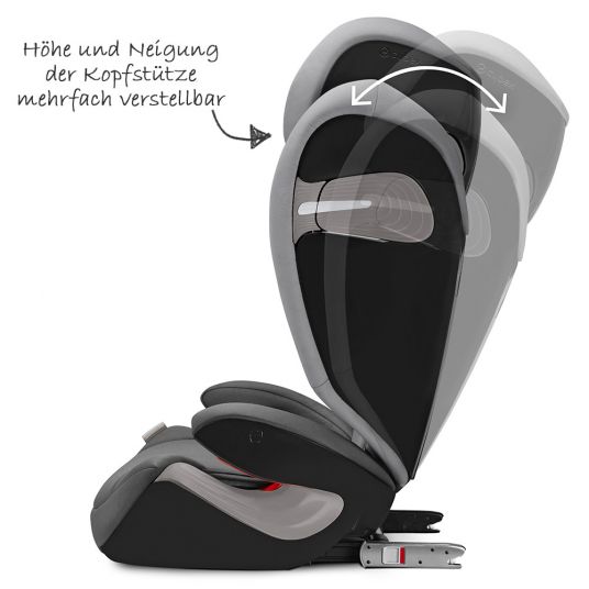 Cybex Kindersitz Solution S-Fix - Manhattan Grey Mid Grey