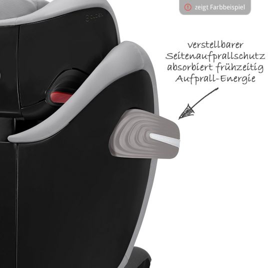 Cybex Kindersitz Solution S-Fix - Pepper Black Dark Grey