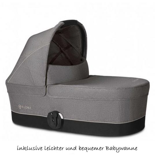 Cybex Balios S & Cot S pushchair - Manhattan Grey Mid Grey