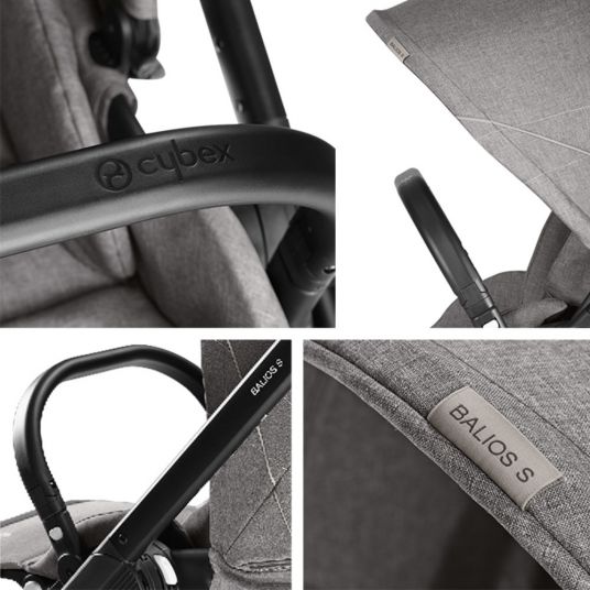 Cybex Balios S & Cot S pushchair - Manhattan Grey Mid Grey