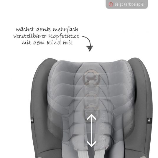 Cybex Reboarder-Kindersitz Sirona M2 i-Size - Graphite Black