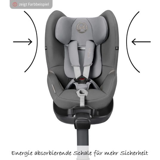 Cybex Reboarder child seat Sirona M2 i-Size incl. base - Lavastone Black Black