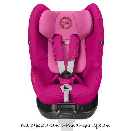 Cybex Reboarder-Kindersitz Sirona M2 i-Size inkl. Base M - Fancy Pink Purple
