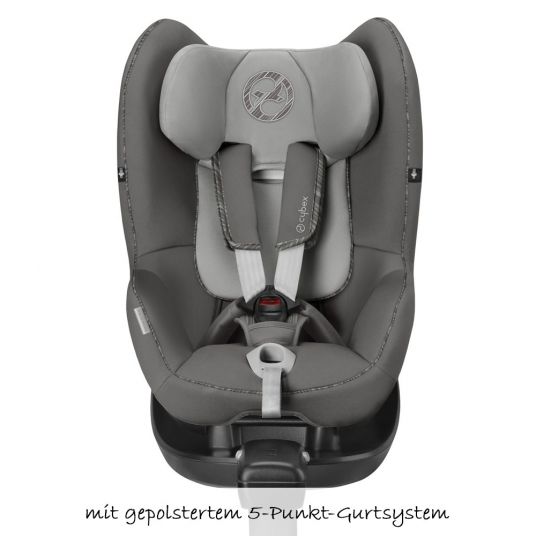 Cybex Reboarder-Kindersitz Sirona M2 i-Size inkl. Base M - Manhattan Grey Mid Grey