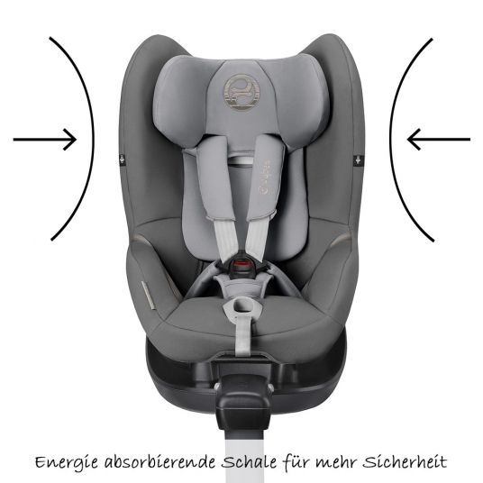 Cybex Reboarder child seat Sirona M2 i-Size incl. base - Manhattan Grey Mid Grey