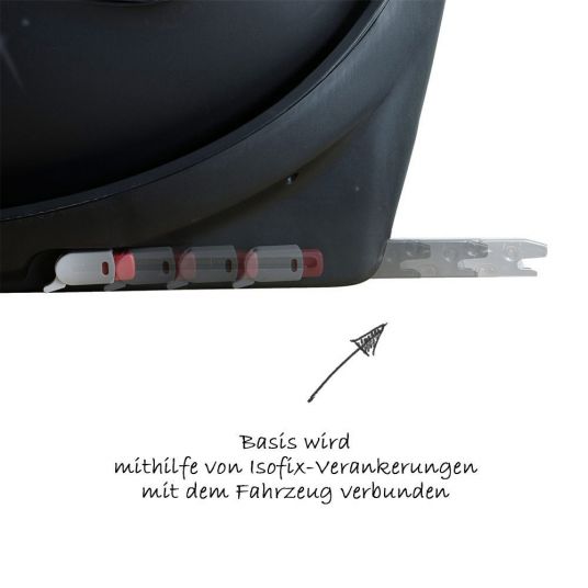 Cybex Reboarder-Kindersitz Sirona M2 i-Size inkl. Base - Pepper Black Dark Grey