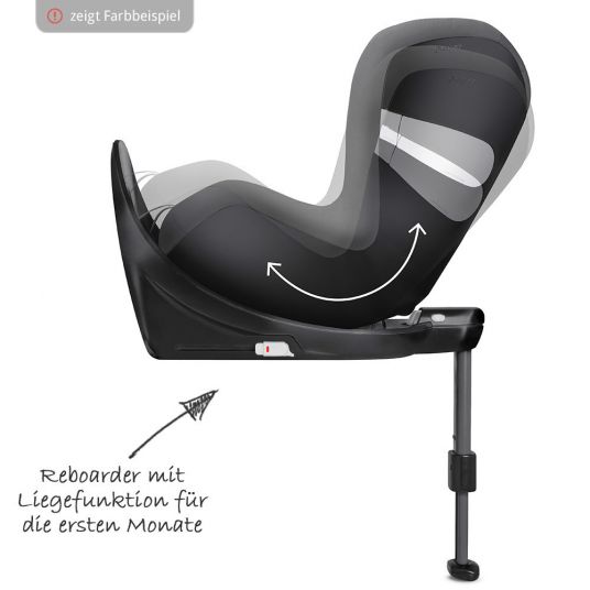 Cybex Reboarder-Kindersitz Sirona M2 i-Size - Lavastone Black Black