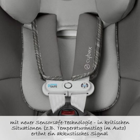 Cybex Sirona M2 i-Size Reboarder Child Seat with Sensor Safe - Manhattan Grey Mid Grey