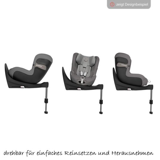 Cybex Reboarder-Kindersitz Sirona S i-Size inkl. Base M - Urban Black