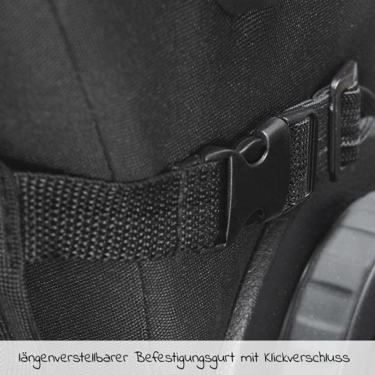 Diago Auto-Organizer-Rückenlehnenschutz mit verstellbarer Tablet-Halterung - Schwarz