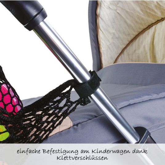 Diago Einkaufsnetz für Kinderwagen - Schwarz