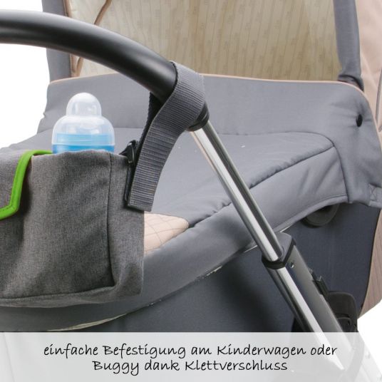 Diago Kinderwagen-Organizer - Grau Grün