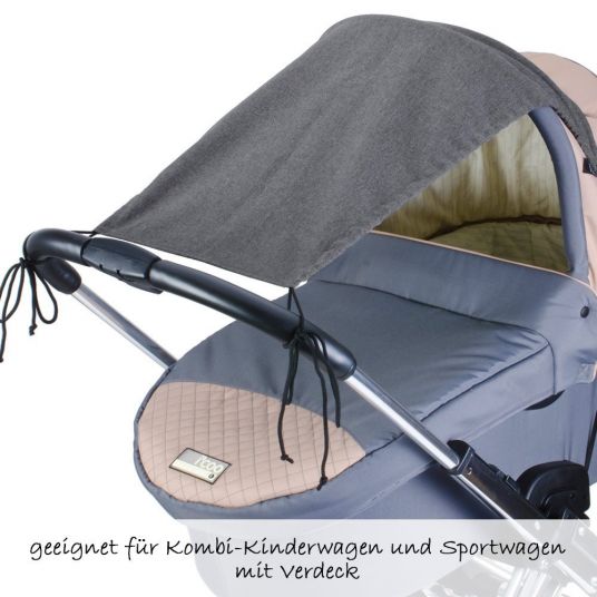 Diago Sonnensegel Deluxe für Kinderwagen 50+ - Grau