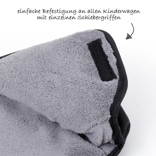 Diago Stroller Thermal Gloves - Black Grey