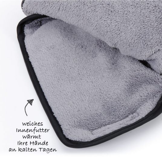 Diago Thermo-Handschuhe für Kinderwagen - Schwarz Grau