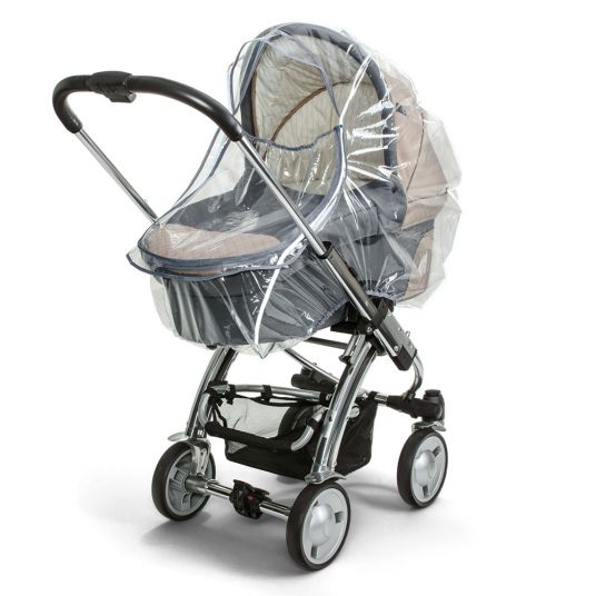 Diago Universal rain cover for stroller with reflective stripes - Grey