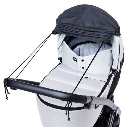 Diago Vela parasole universale con protezione laterale per carrozzine e passeggini Protezione UV 50+ - Antracite