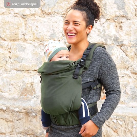 Didymos DidyFix Fullbuckle baby carrier from birth - 3.5 kg - 20 kg - squat-spread position, tummy, back and hip carry, 100% organic cotton - Siber